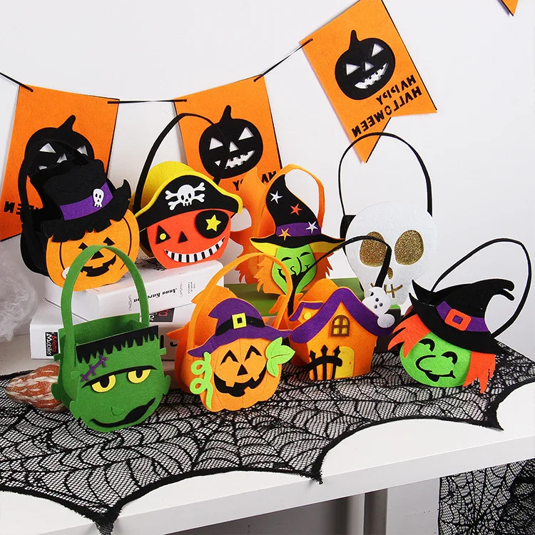 Хэллоуин Тыква конфеты сумки Trick Treat партии не маленькие подарочные мешки призрак