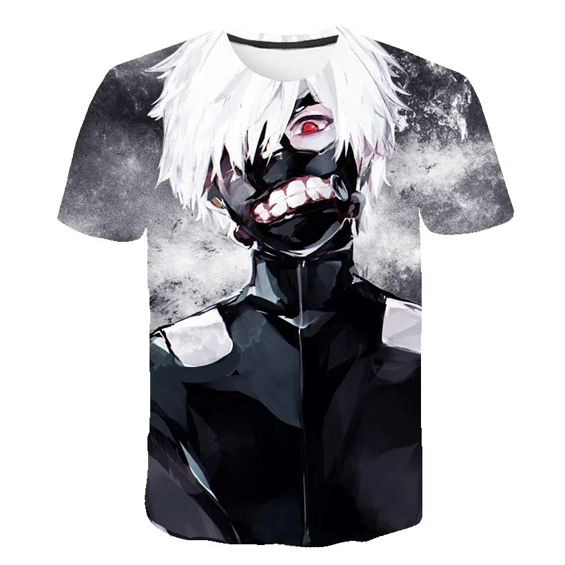 Tokyo Ghoul Футболка мужская аниме футболка граффити 3d уличная забавная одежда 2020