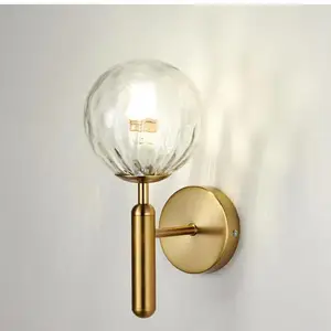 Glass Ball Modern Wall Lamp Simple Bedroom Bedside Led Wall Light Living Room Corridor Corridor Model Kids Room Led Lamps Glass Ball Modern Wall Lamp Simple Bedroom Bedside Led Wall Light Living Room Corridor Corridor Model Kids Room Led Lamps