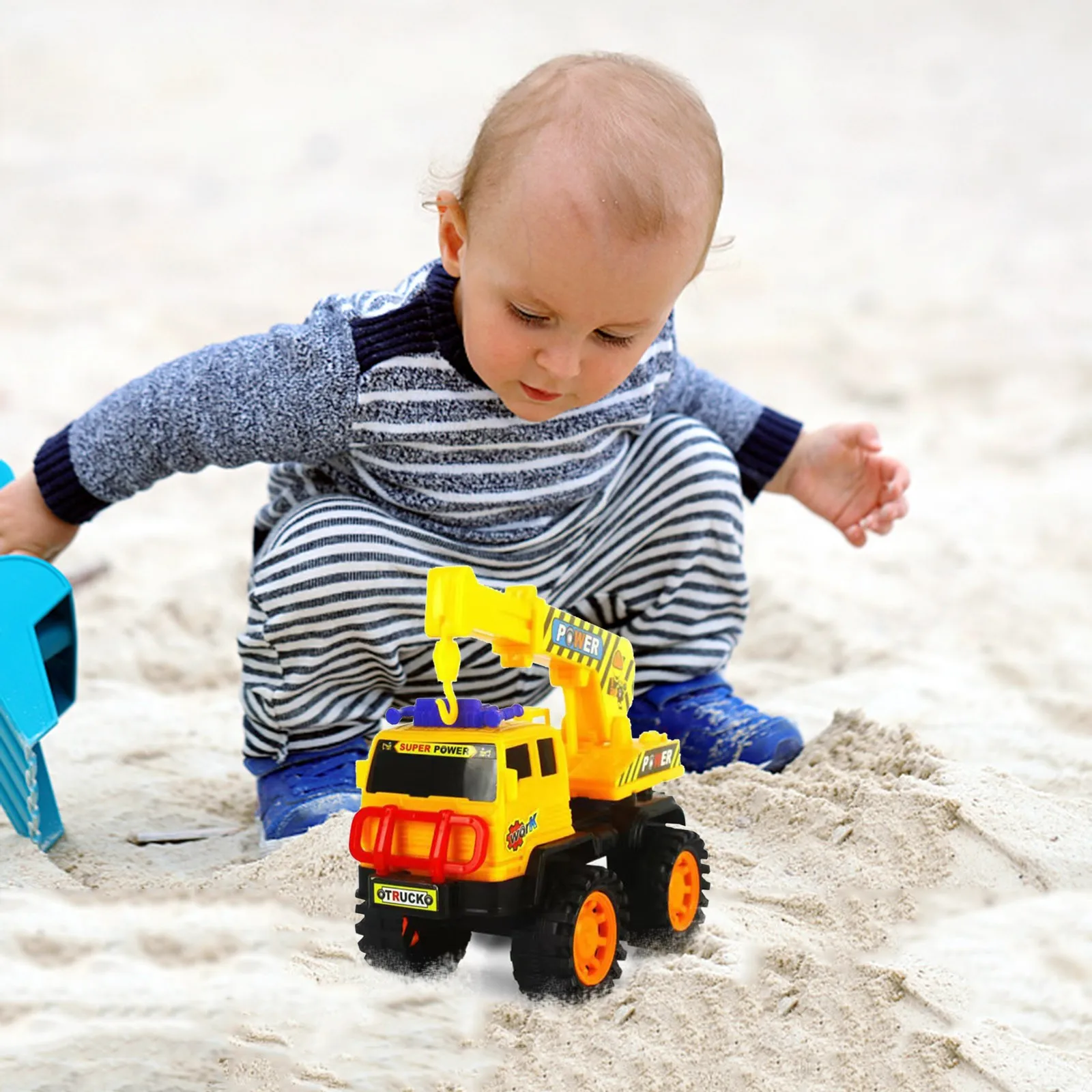 

Children's beach toy car to carry sand loading crane project new excavator engineering vehicle big truck game toy маинка 40*