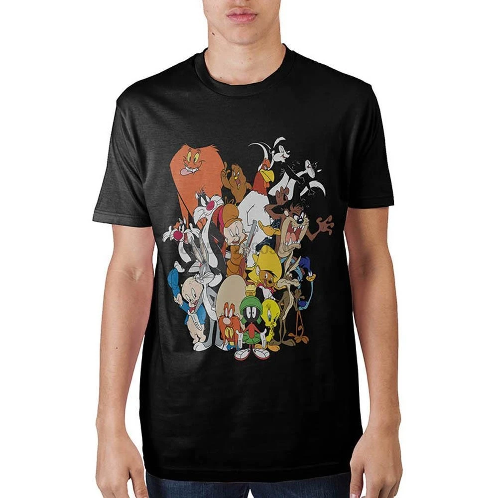 Черная футболка Looney ttes Group |