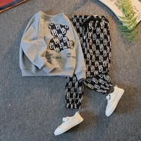 boys clothes sets spring autumn children casual cotton pulover coat pants 2pcs tracksuits for baby kids sports suits toddler 4 5