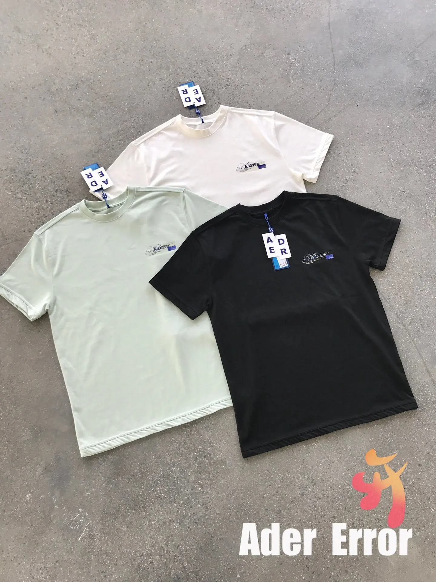 

Men's Women's Clothes Adererror T-shirt High Quality Ae Aluminum Foil Tape Logo Short-sleeved Oversize Adererror Casual Top Tees