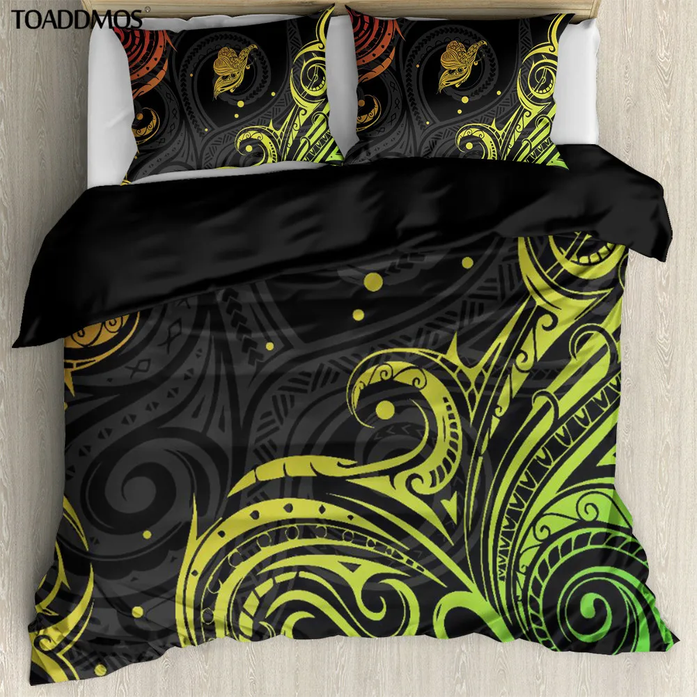 

Комплект постельного белья с разноцветным пододеяльником и наволочками