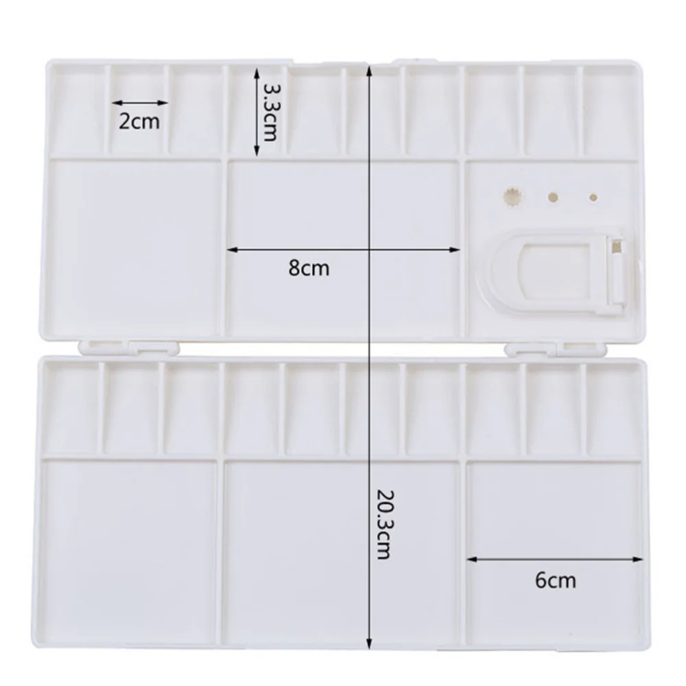 

2Pcs Rectangle Folding Painting Watercolor Art Tool Art Paint Acrylic Paint Lid Paint Box Watercolor