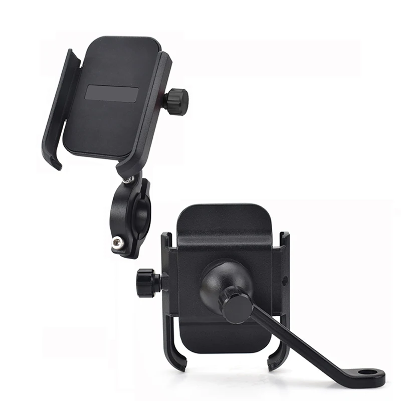 vmonv aluminum alloy motorcycle rearview mirror universal cell phone holder stand support handlebar bike moto mobile phone mount free global shipping