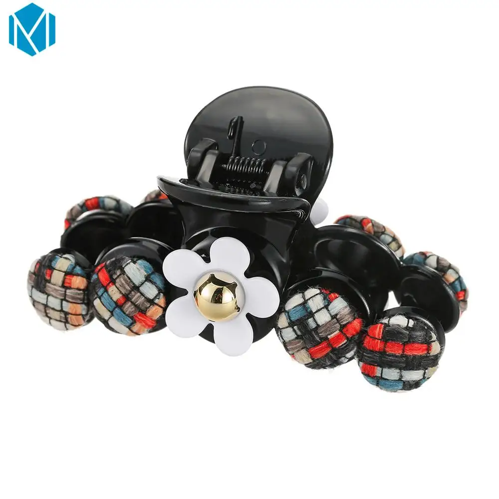 FJ0324B Модный хрустальный коготь для волос MISM для женщин, головные уборы для девочек, стразы, заколки для волос, зажим для краба, пластиковые заколки для волос с жемчугом, аксессуары - Цвет: FJ0324B