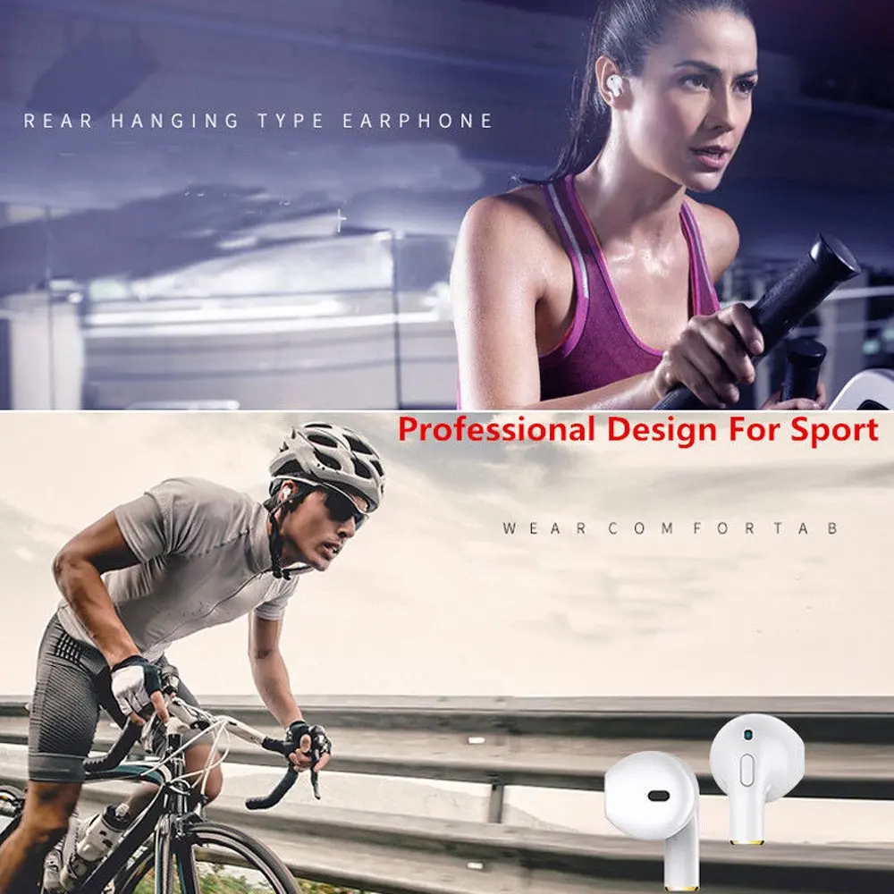 

Fanshu Bluetooth Earphone Wireless Mini TWS Headphones Sport Invisible Hands Free Headset Stereo Earbuds With Mic for Smartphone