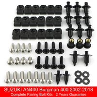 fit for suzuki an400 burgman 400 2002 2018 motorcycle complete full fairing bolts kit fairing clips body screws stainless steel