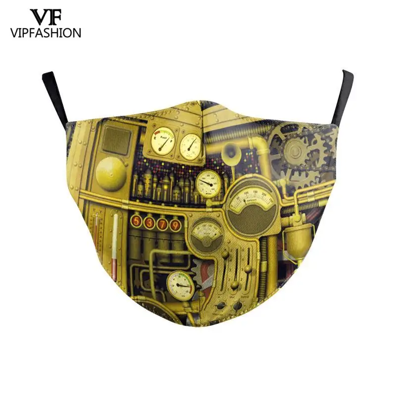 VIP модная маска для лица взрослых стимпанк печатных уход за кожей MasksAnti пыли