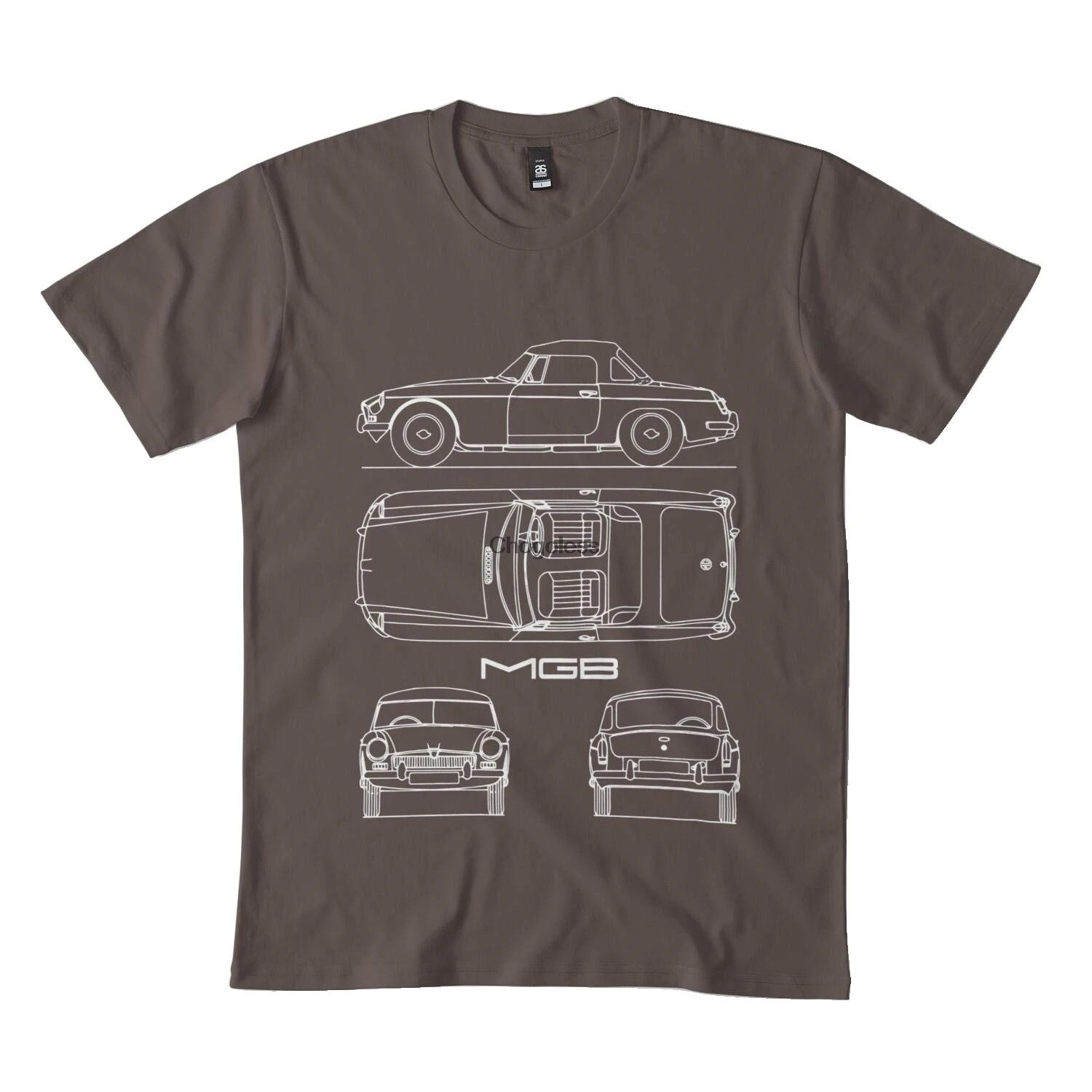 Черная футболка с капюшоном MGB черного цвета