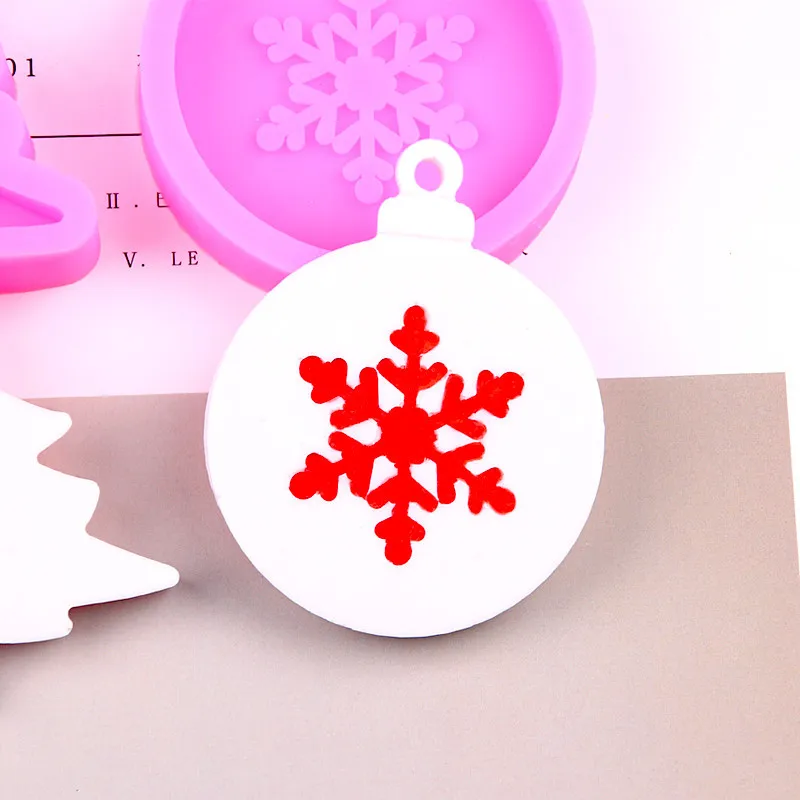 3D Рождественские силиконовые формы для мыла Снежинка DIY Xmas шоколадная форма Сахар ремесло Мыло плесень инструменты для украшения тортов из мастики