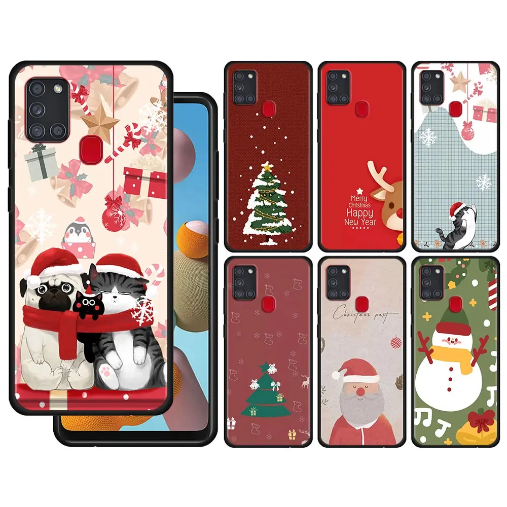 

Merry Christmas Year Case For Samsung Galaxy A51 A71 A41 A31 A11 A01 A72 A52 A42 A32 A22 A21s A02s A12 A02 4G 5G Silicone Shell