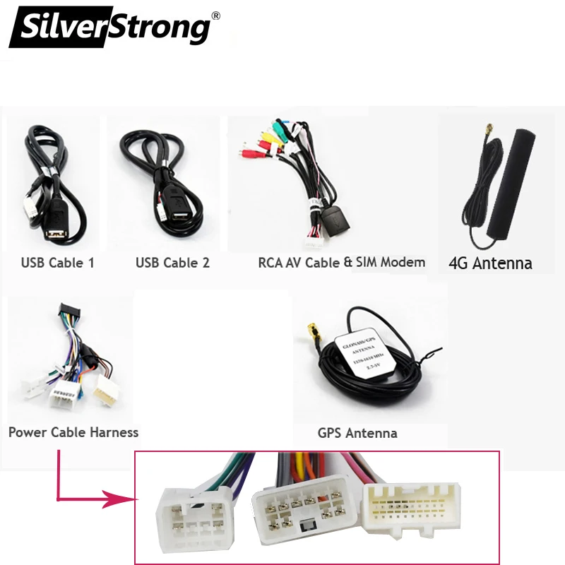 SilverStrong Android Car 2Din 4G For Toyota Corolla E120 Universal for BYD F3 Auto Radio CD DVD Player 4G Modem Internet Link images - 6