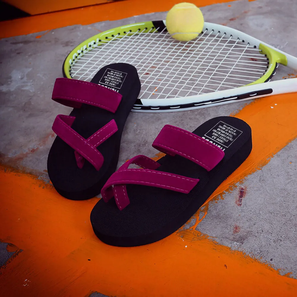 Womens Summer Flip Flops Casual Slippers Leak toes cross straps Flat Sandals Beach Open Toe breathable Shoes мюли женские #20