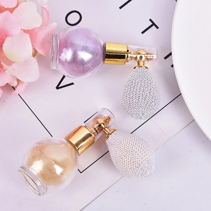 Мини распылитель для макияжа 4 цвета блестящий флакон хайлайтер порошок