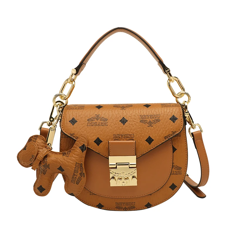 

100&real Cowhide 2021 New Fashion All-match Luxury Famous Brand Top Handbag Designer Ladies One-shoulder Messenger Bag GG Sac