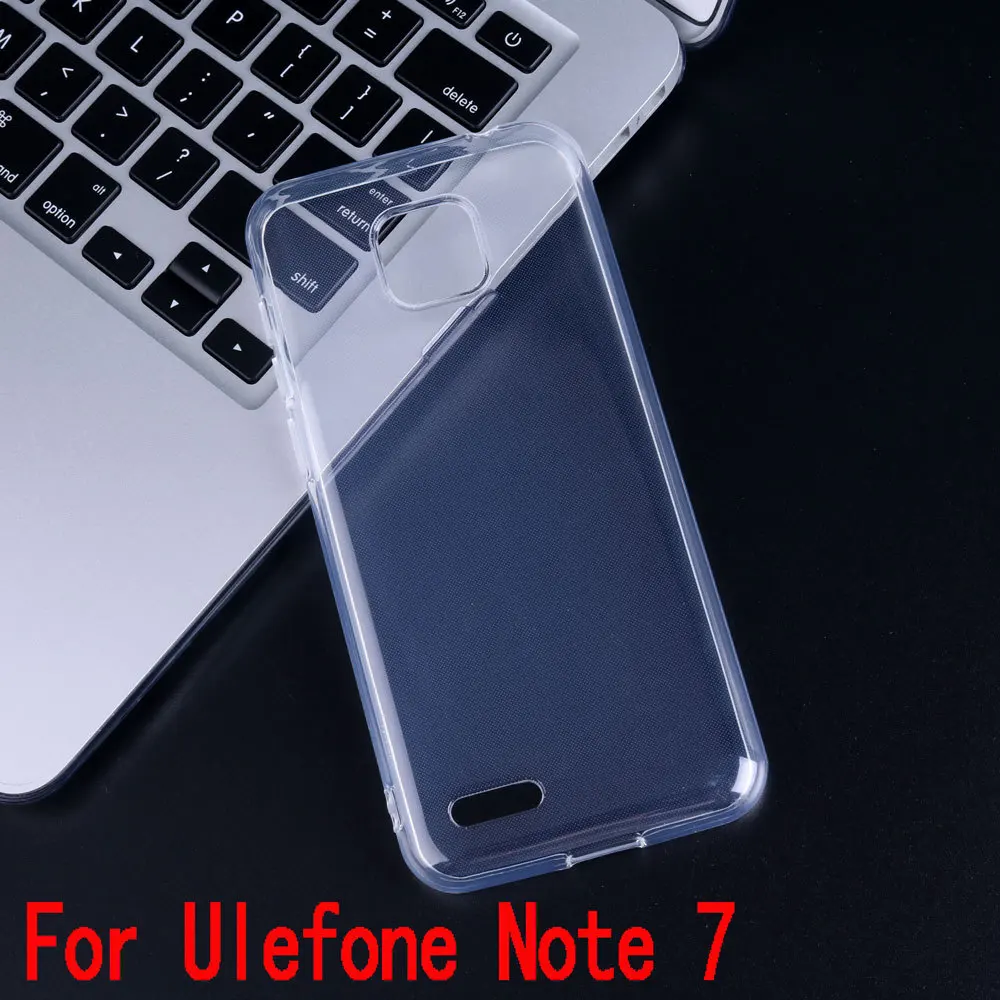 Прозрачный глянцевый силиконовый чехол для Ulefone Note 7 7P TPU бампер задняя крышка