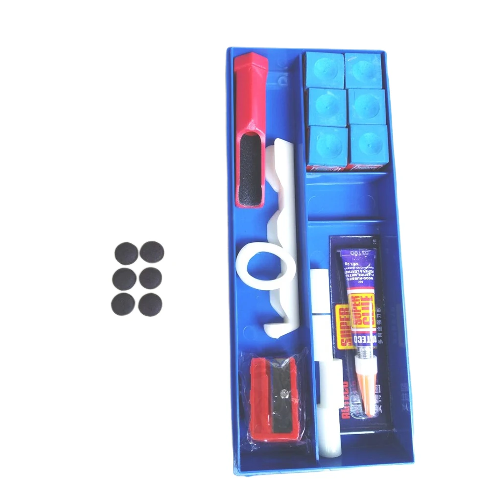 

Accessories Portable Pool Cue Tip Repair Tool Kit Glue Billiard Supplies Multifunctional Outdoor Polishing Ferrule Shaver Gadget