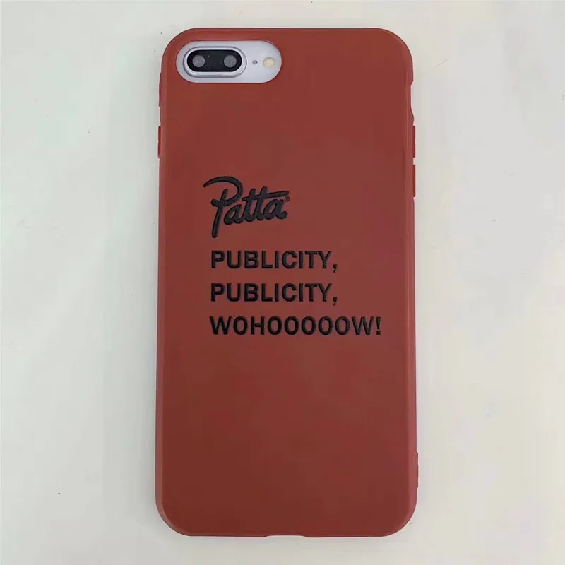 Горячая голландская уличная мода бренд patta чехол для iphone X XR XS MAX 7 8 6 6S plus модный Камуфляжный Мягкий силиконовый чехол для телефона - Цвет: F