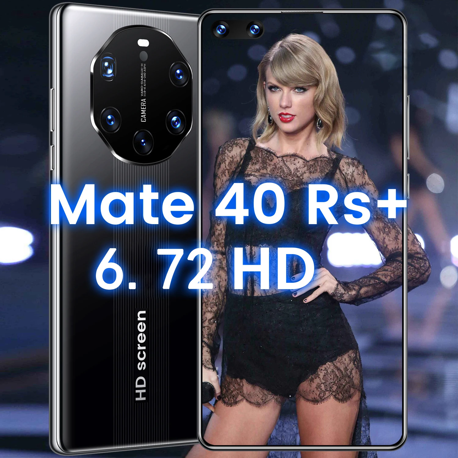 6.72-Inch Mate 40 RS + HD Full-Fit Curved Screen Dual Card Dual Standby Support Face Recognition And Other 8+ 128G