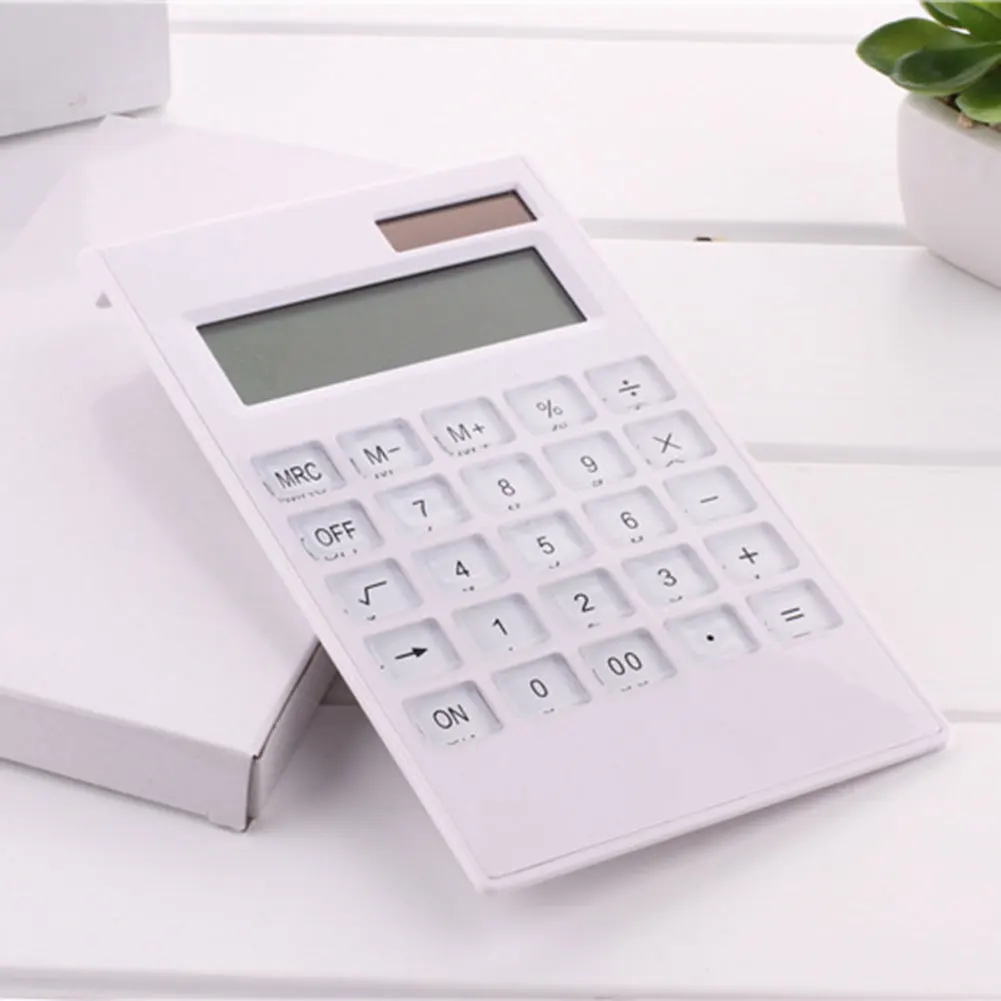 Portable Solar Powered Calculator Screen 12 Digit Large LCD Display for Office Daily Use VH99 | Компьютеры и офис
