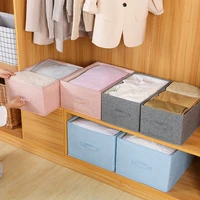 4 colors cotton linen toy storage basket closet clothing organizer desktop sundries snacks cosmetic storage basket box