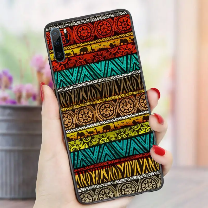 

African fabric art print pattern Phone Case For Huawei honor Mate P 10 20 30 40 i 9 8 pro x Lite smart 2019 nova 5t