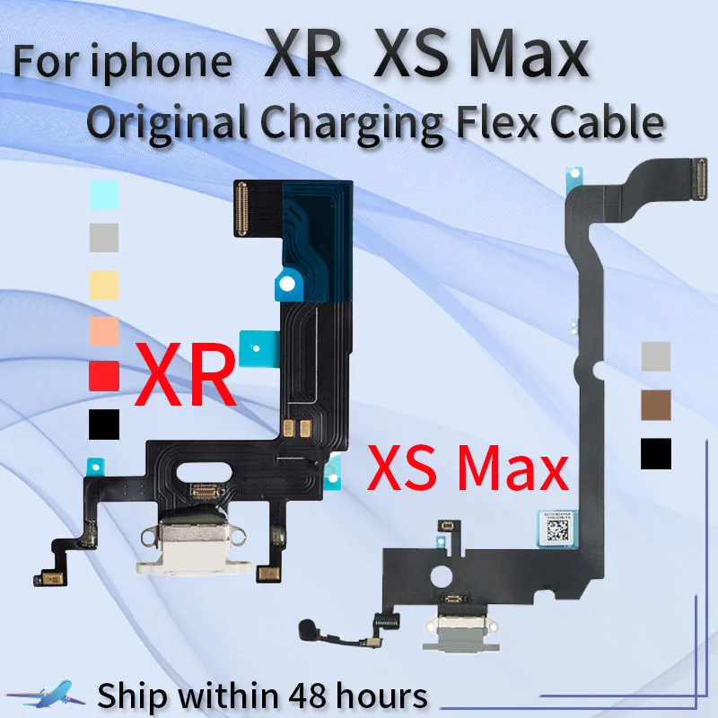 New Headphone Audio Jack Microphone Flex cable For iphone XR XS Max Charger Charging Port USB Dock Connector | Мобильные телефоны и