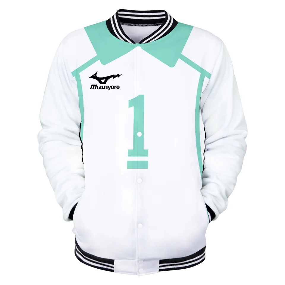 Бейсбольная куртка Аниме Haikyuu для мужчин и женщин мужская бомбер Oikawa Tooru