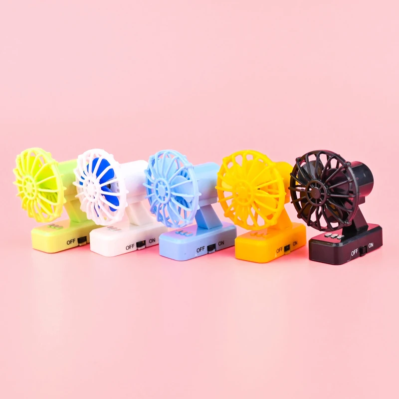 

Japan Yell Gashapon Capsule Toys Furniture Decoration Table Ornaments Decoration Mini Home Appliance Summer Mini Fan Cool