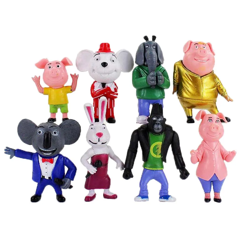 Игрушечные фигурки Бастер коала Джонни Росси Минна Майк свинка кролик слон мышь