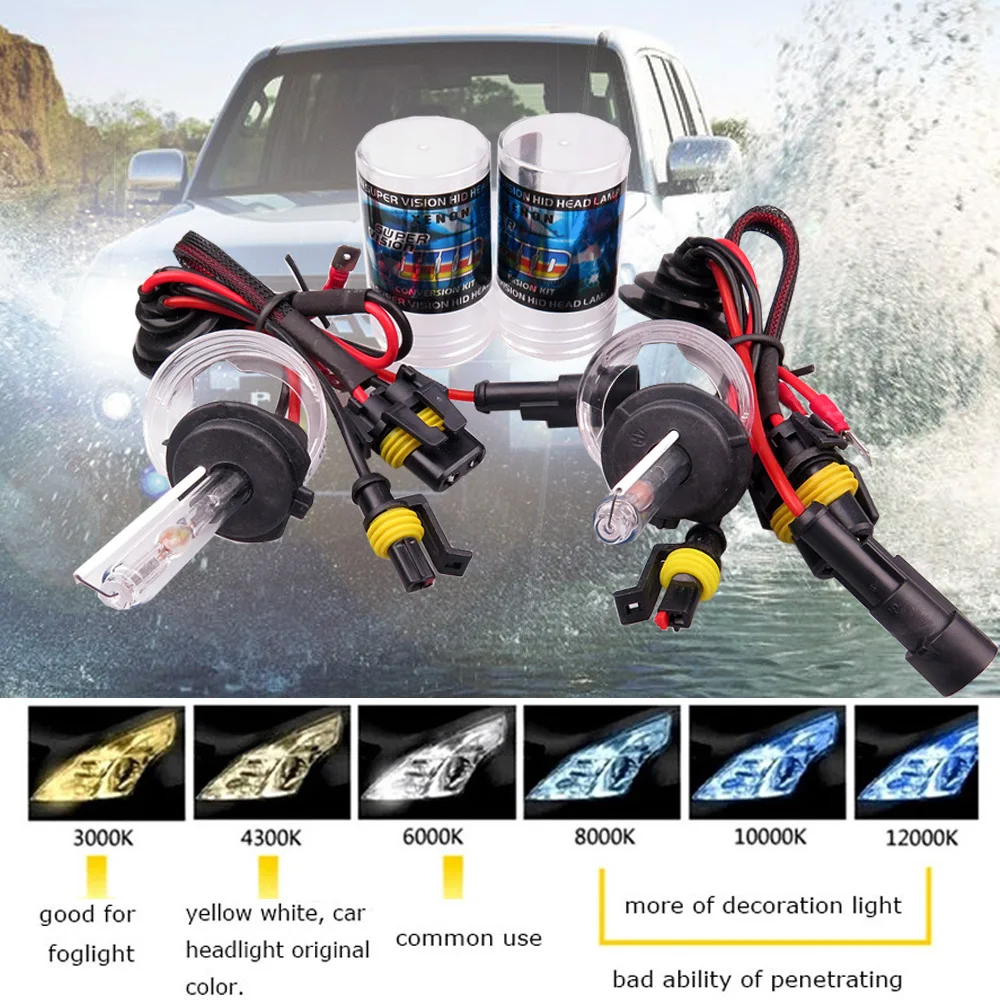 Цена по прейскуранту завода изготовителя 2 шт HID ксеноновая лампа 12V H1 H3 H7 H8 H9 H10 HB3