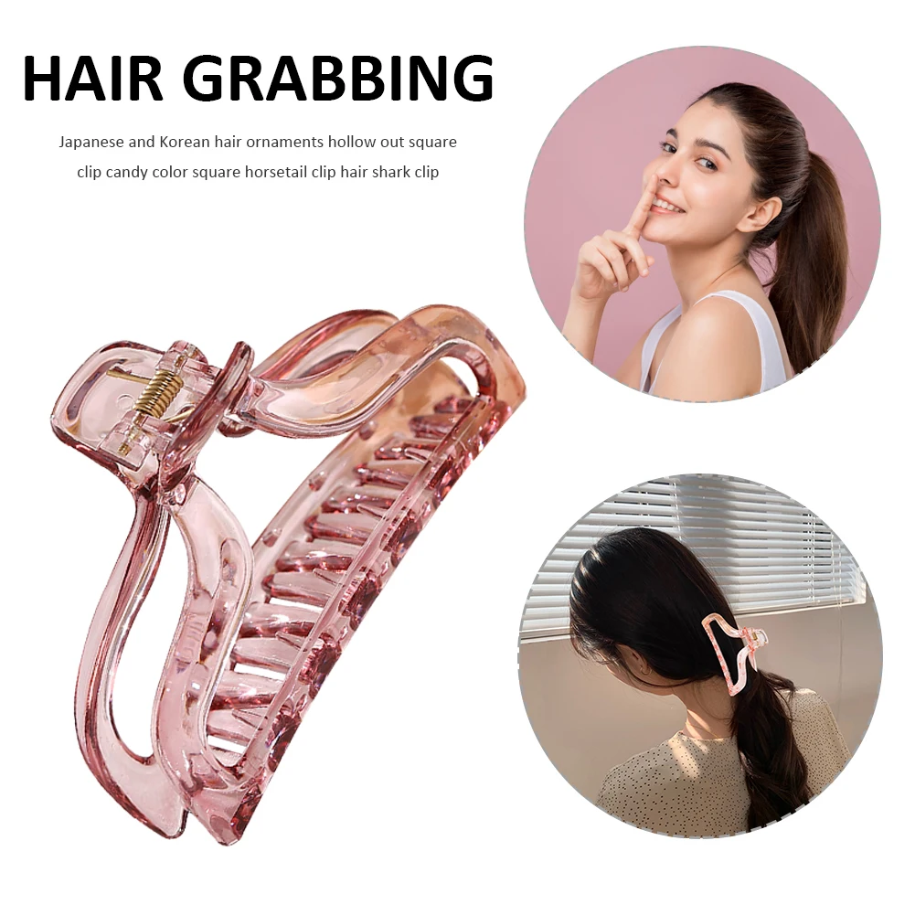 

Модные женские прозрачные желеобразные ажурные зажимы для волос, заколки для конского хвоста, заколки для волос, женские аксессуары для вол...