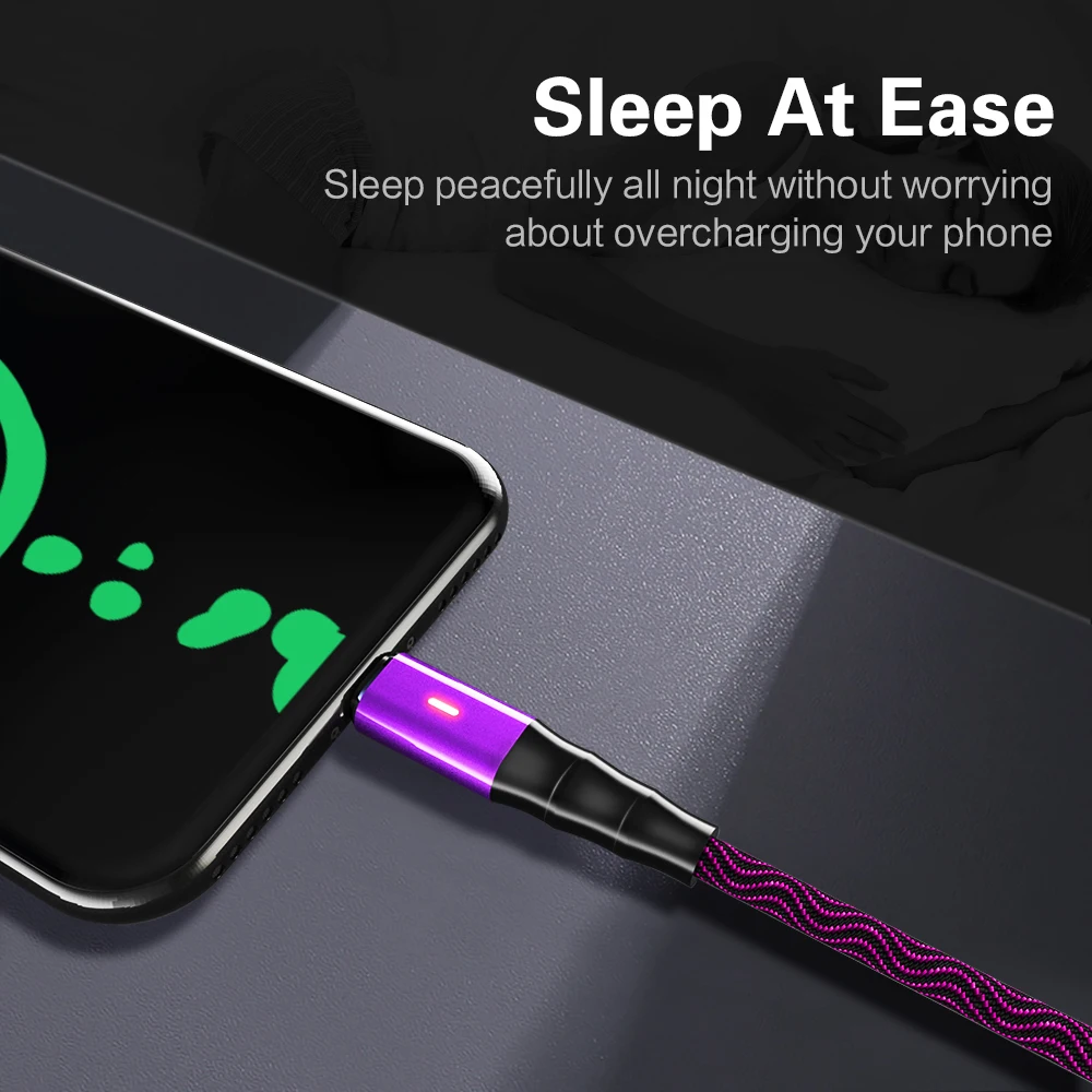 Фото Smart power Off Micro USB кабель 3A нейлон Быстрая зарядка для передачи данных samsung Xiaomi LG Smart power Off Micro USB кабель 3A нейлон Быстрая зарядка для передачи данных samsung Xiaomi LG