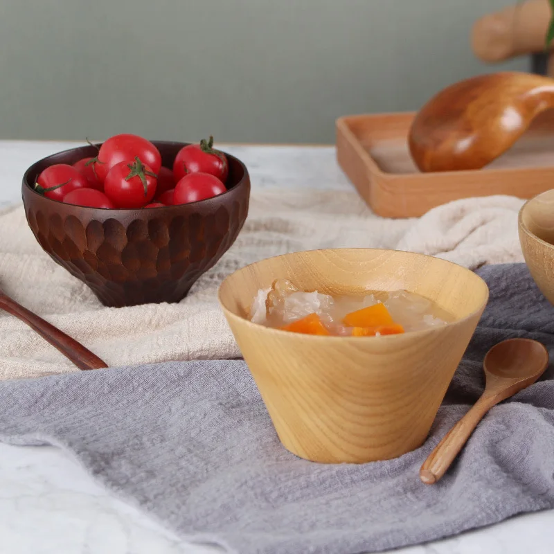 Оптовая продажа деревянная чаша японская кислая креативная для рисовой лапши