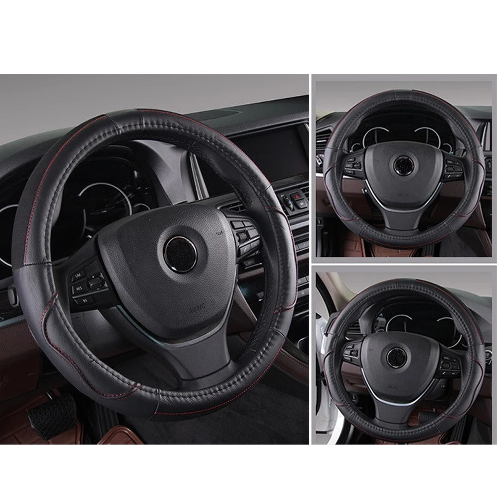 Чехол на руль автомобиля из натуральной кожи 38 см|Чехлы руль| |