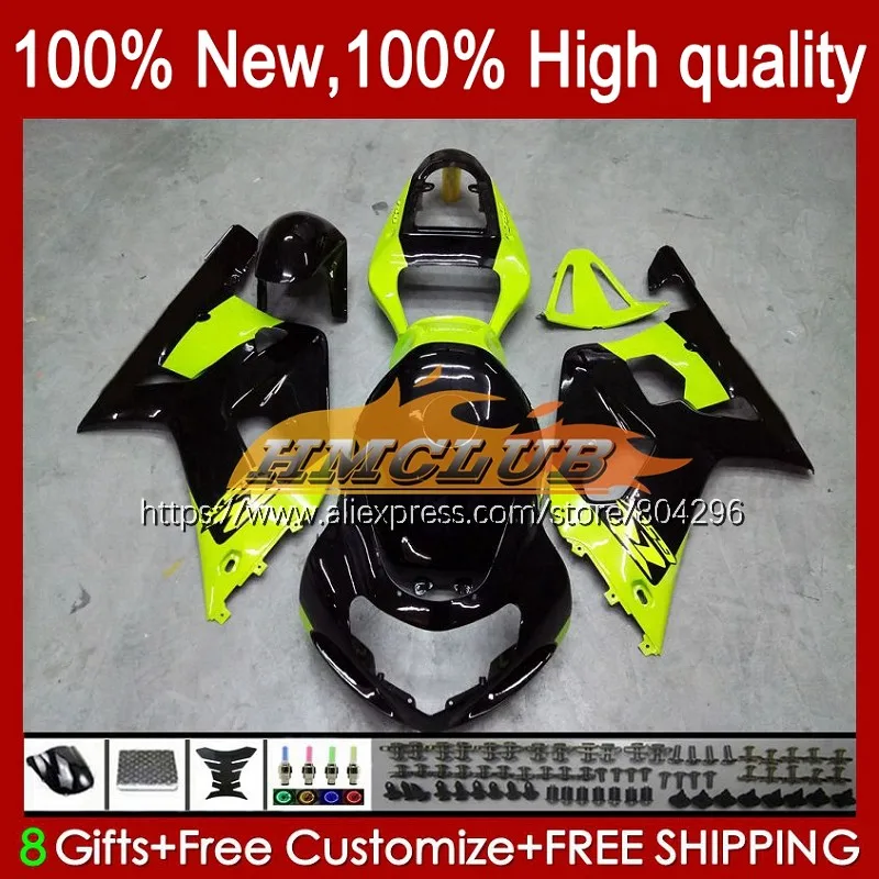 

Корпус K1 для SUZUKI GSXR-750, новый зеленый, горячий GSXR 750 600 01-03 CC 4No.45 GSX-R600 GSXR600 01 02 03 GSXR750 2001 2002 2003 обтекатели