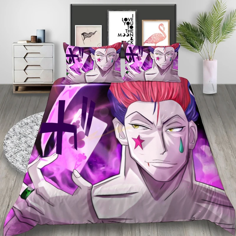 

Japan Anime Hunter Hunter 3D Printed Bedding Set Duvet Covers Pillowcases Comforter Bedding Set Bedclothes Bed Linen 01