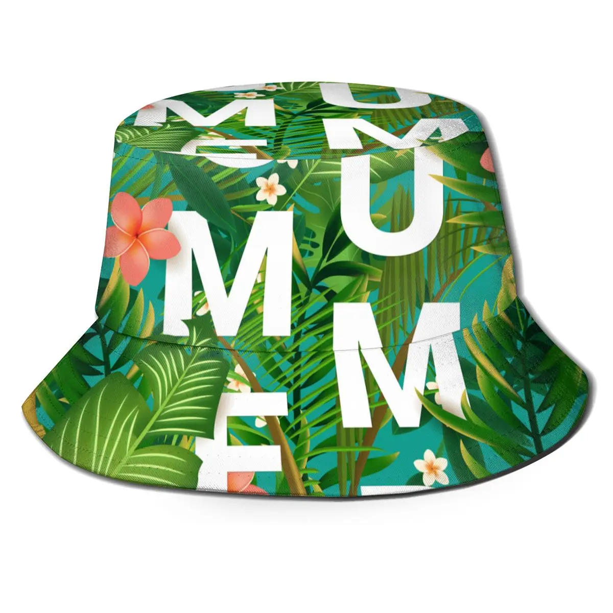 

2021 New Fisherman's Hat Unisex Fashion Bob Cap Summer Lemons Palm Leaves Hip Hop Gorros Panama Windproof outdoor Bucket Hat