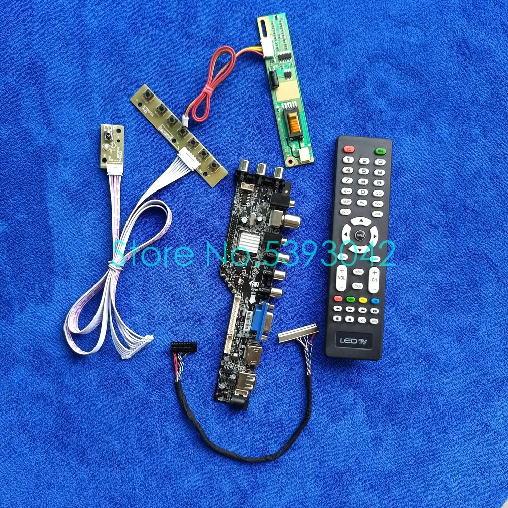 

DVB Digital Signal 1CCFL 1440*900 LCD Control Board Kit USB+VGA+AV LVDS 30pin For B170PW01/B170PW03/B170PW05/B170PW06 Panel