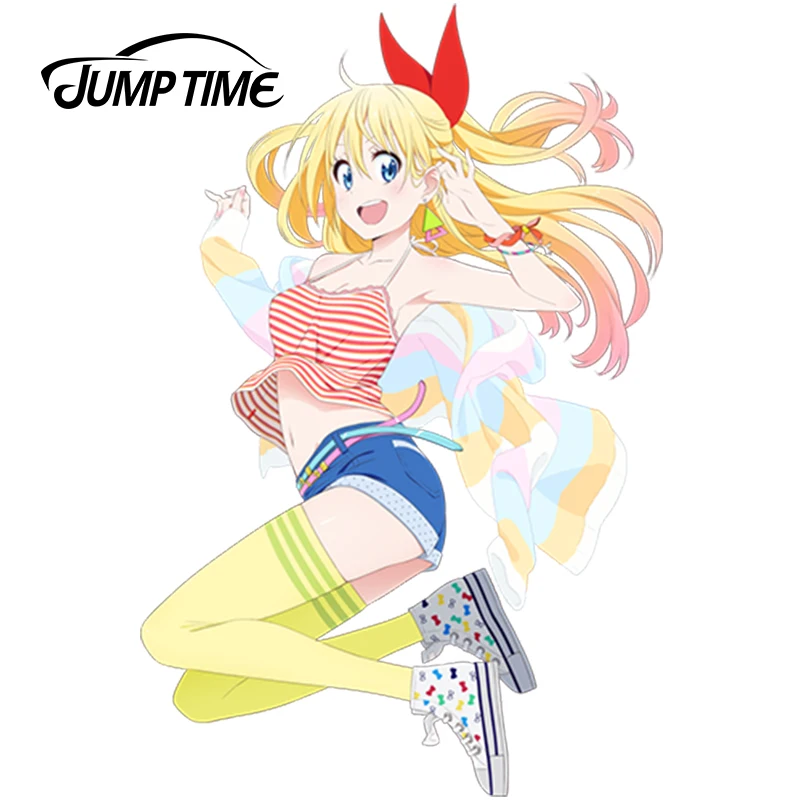 JumpTime 13 см x 8 5 бикини девушка Стайлинг автомобиля ekonisi Kirisaki Chitoge аниме творческие