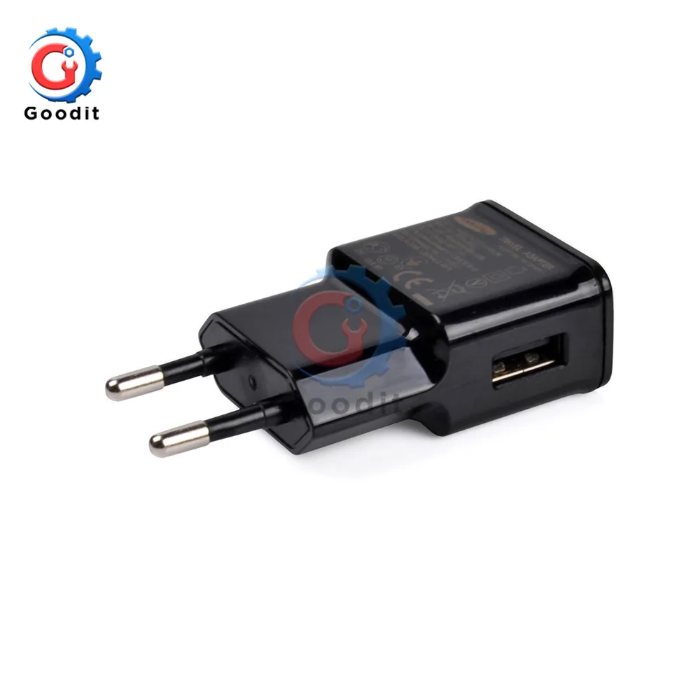 5 в 2A ЕС адаптер штепсельной вилки Белый Черный USB настенное зарядное устройство Быстрая зарядка Путешествия адаптер для смартфона Вход 100-240 В 0.35A