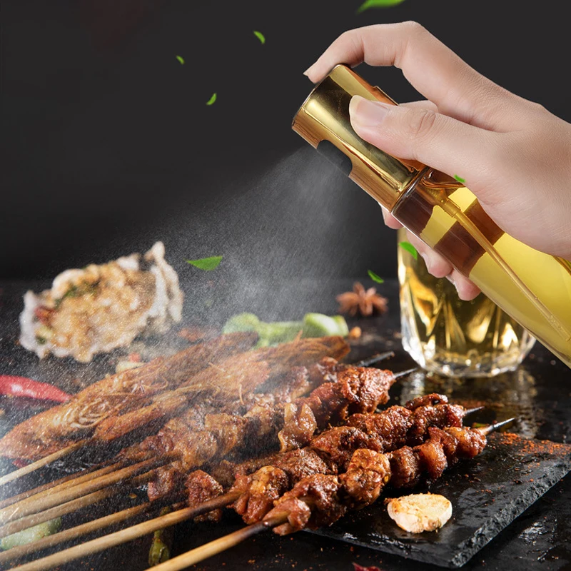 

New 100ml BBQ Spray Bottle Glass Oil Pot BBQ Spray Bottle BBQ Tool Kitchen Gadget Kitchenware