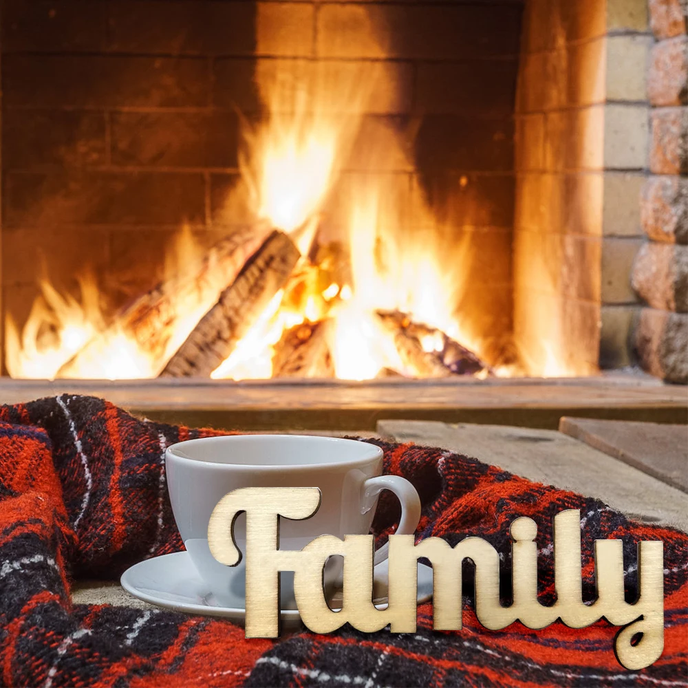 10 шт. ручные чипы для букв алфавита DIY ремесла деревянные Семейные буквы семейные