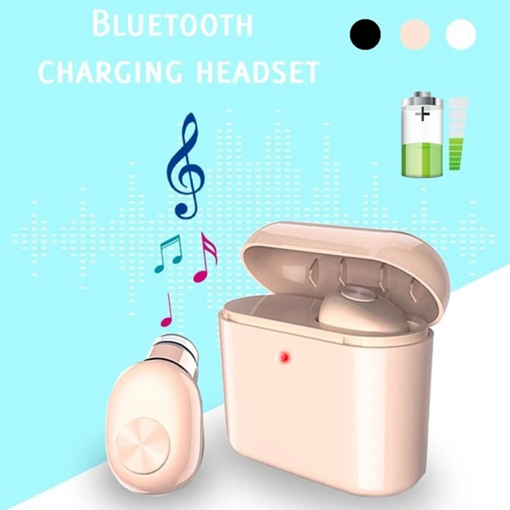 Новые беспроводные наушники Bluetooth v4.2 мини с микрофоном зарядная коробка