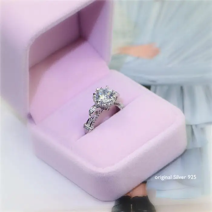 

[Несколько] женское кольцо из искусственного бриллианта, женское корейское кольцо для пары, свадебное кольцо, кольцо с бриллиантами, закрыт...