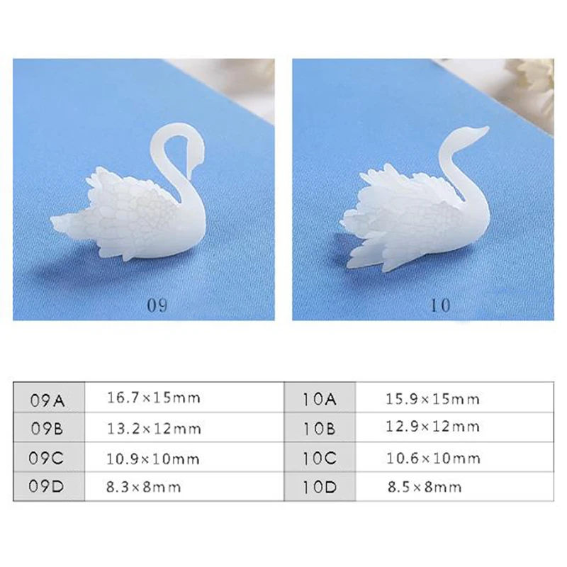 

3D Swan Jewelry UV Resin DIY Craft Resin Jewelry Transparent Paper Filler Material