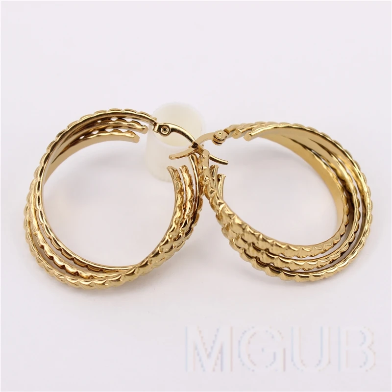 Женские серьги из нержавеющей стали ширина линии 35 мм диаметр 6 | Украшения и