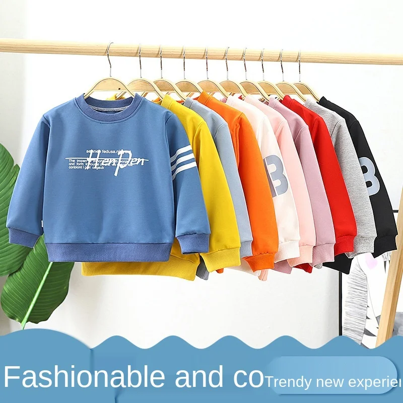 

Детская толстовка с капюшоном, с длинным рукавом и круглым вырезом